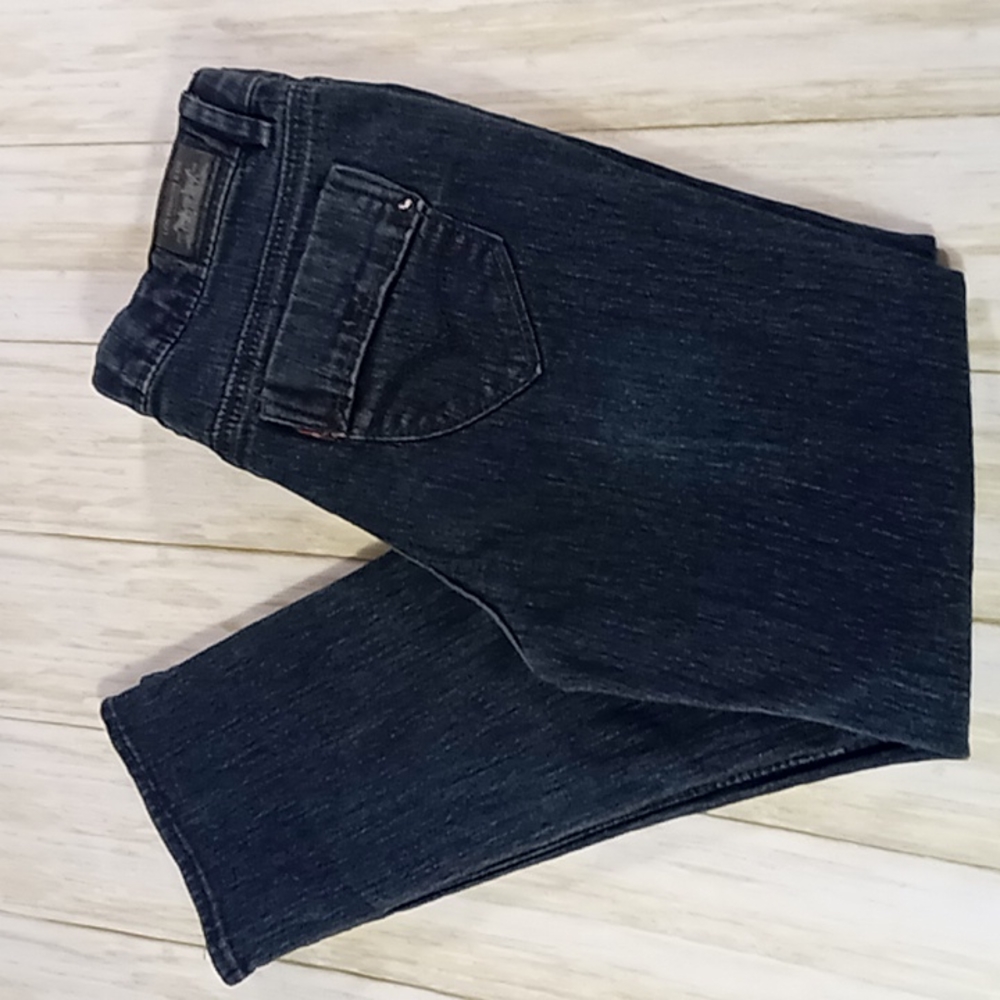 Levi's Girl Skinny Fit Straight Leg Dark Blue Jeans Size 10 1/2 Plus